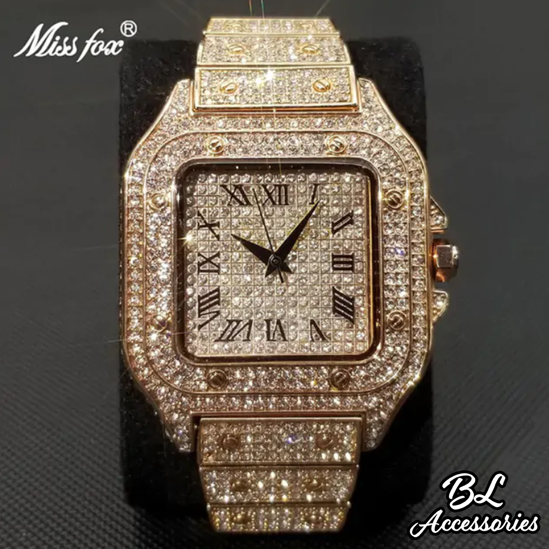 MISSFOX Shiny Watch For Men