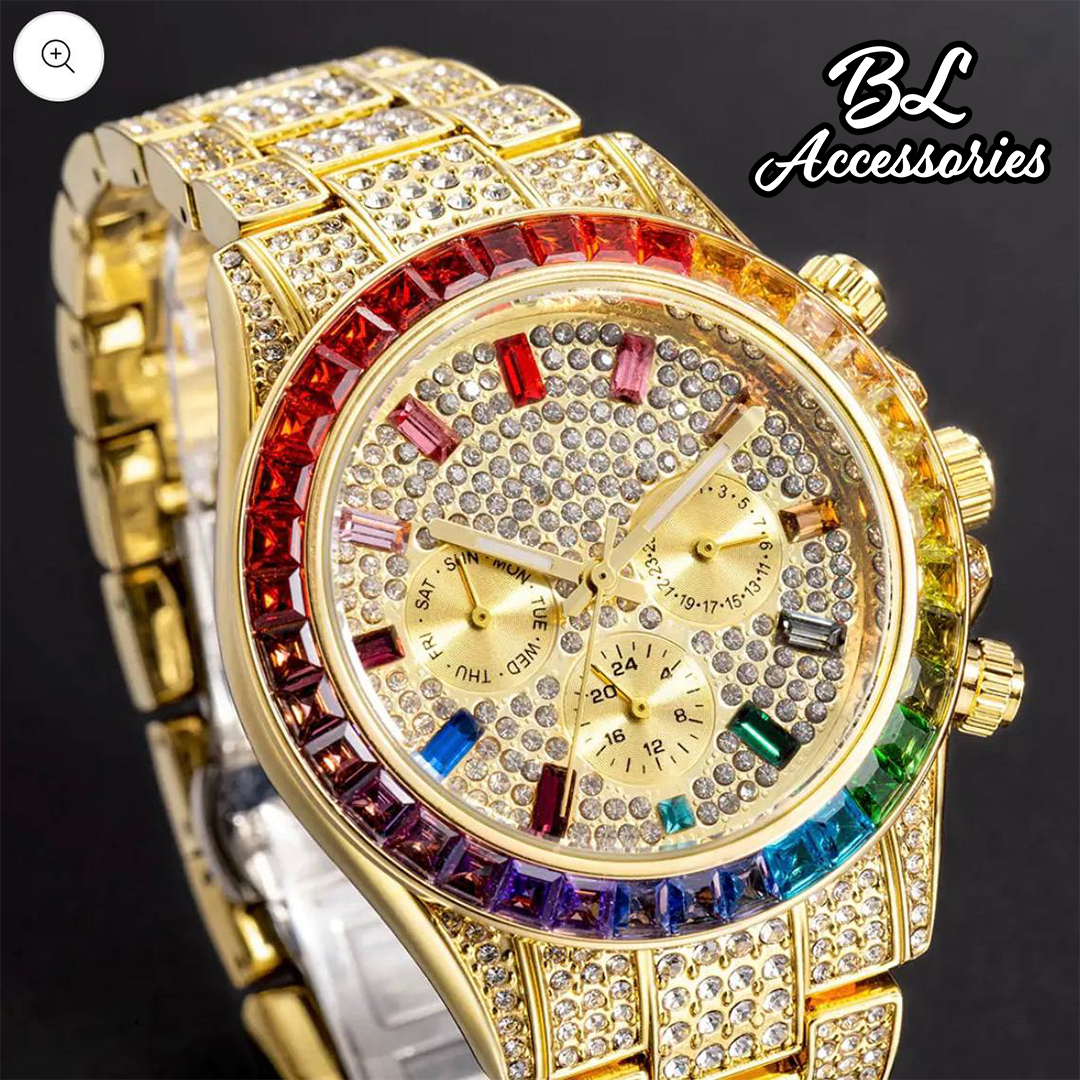 Rainbow Diamond Watch