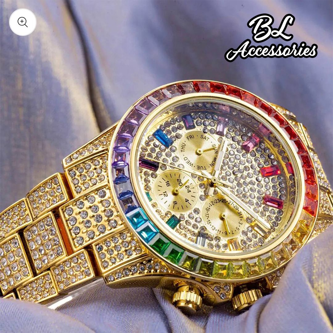 Rainbow Diamond Watch