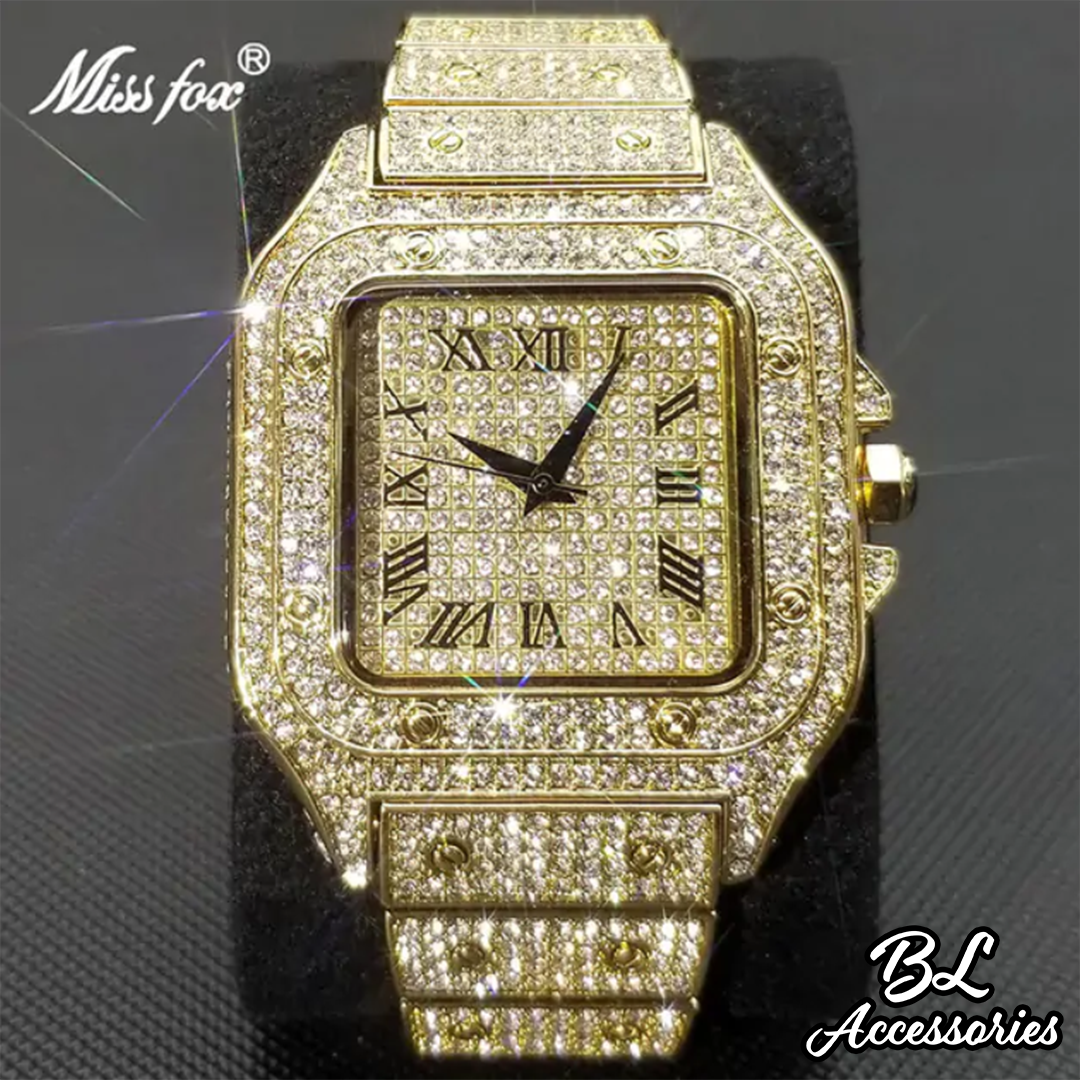 MISSFOX Shiny Watch For Men