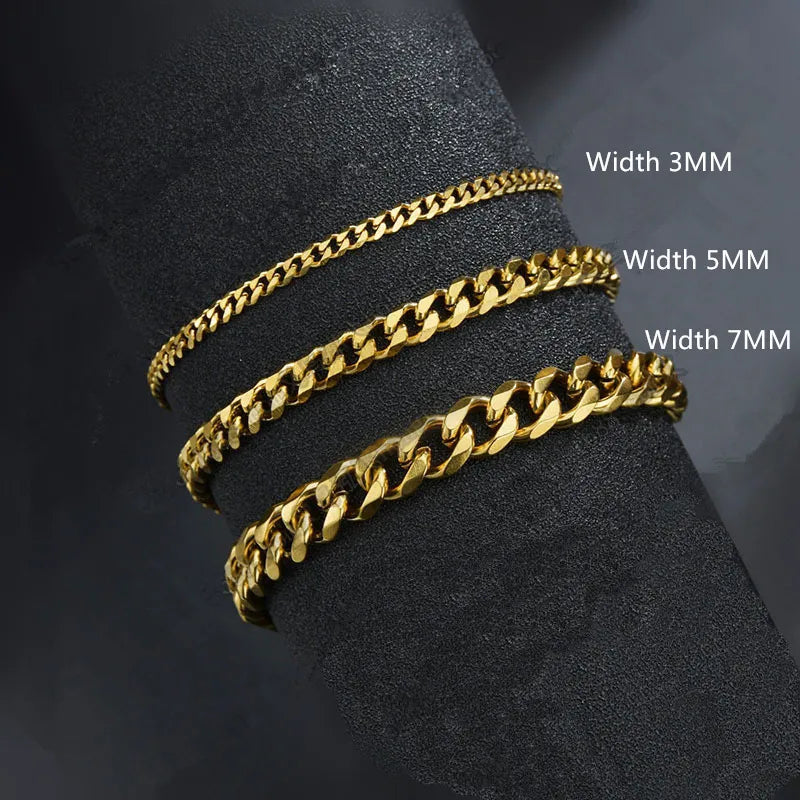 2022 New Trendy Cuban Chain Men Bracelet