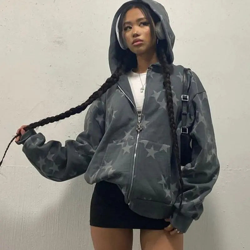 Vintage Star Graphic Hoodie