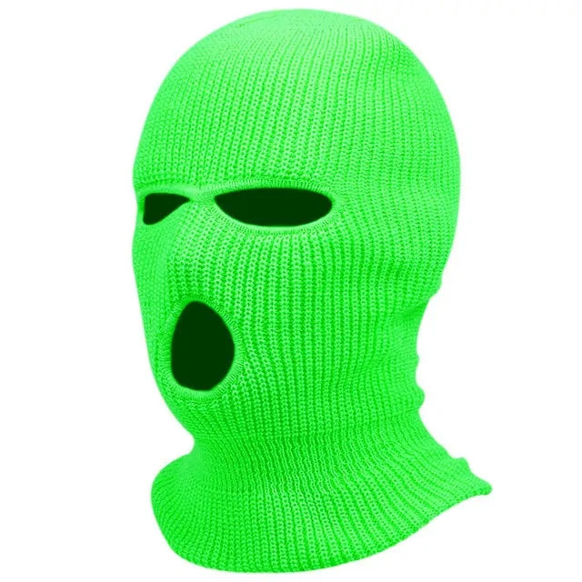 1Pc Embroidery Balaclava Face Mask 3-Hole