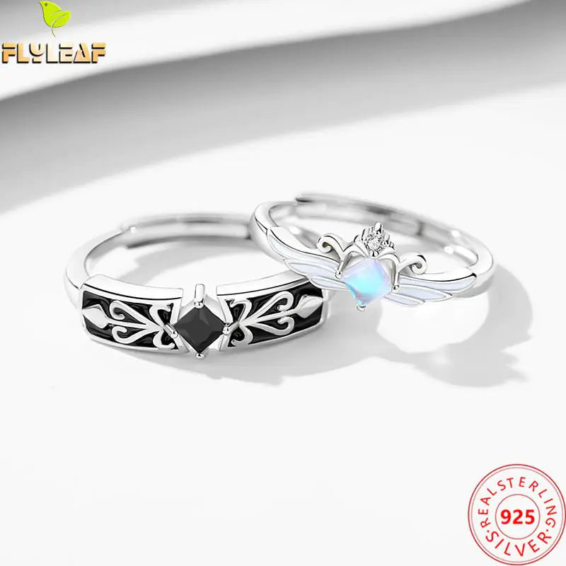 Princess Crown Couple Rings