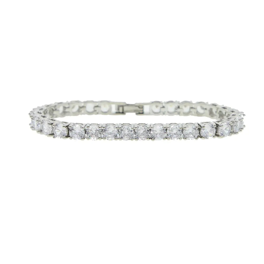 Silver Tennis Chain Bracelet