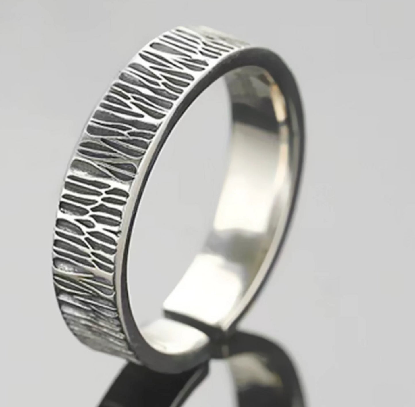 Vintage Black Stainless Steel Rings