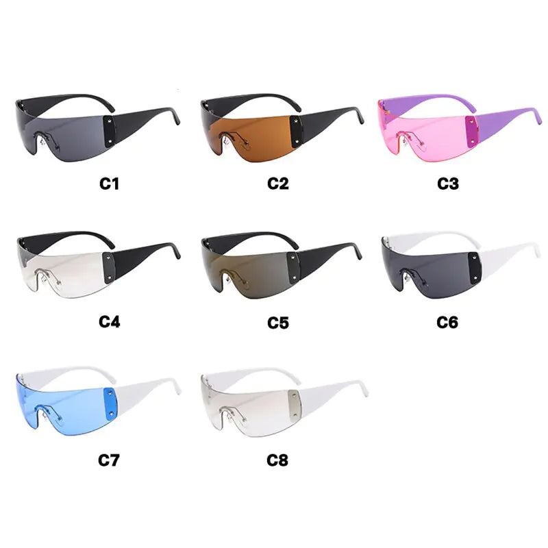 Rimless One Piece Sunglasses