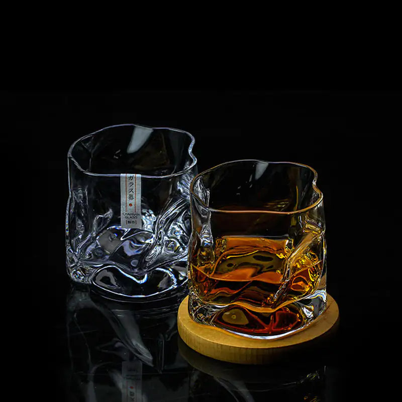 Crumple Japanese Whiskey Glass