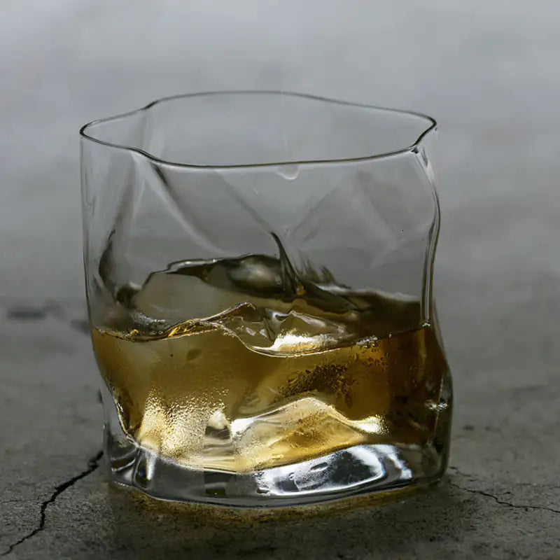 Crumple Japanese Whiskey Glass