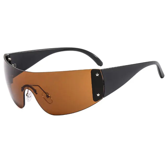 Rimless One Piece Sunglasses