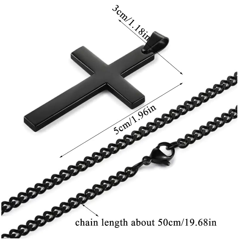 Cross Alloy Chain Necklace