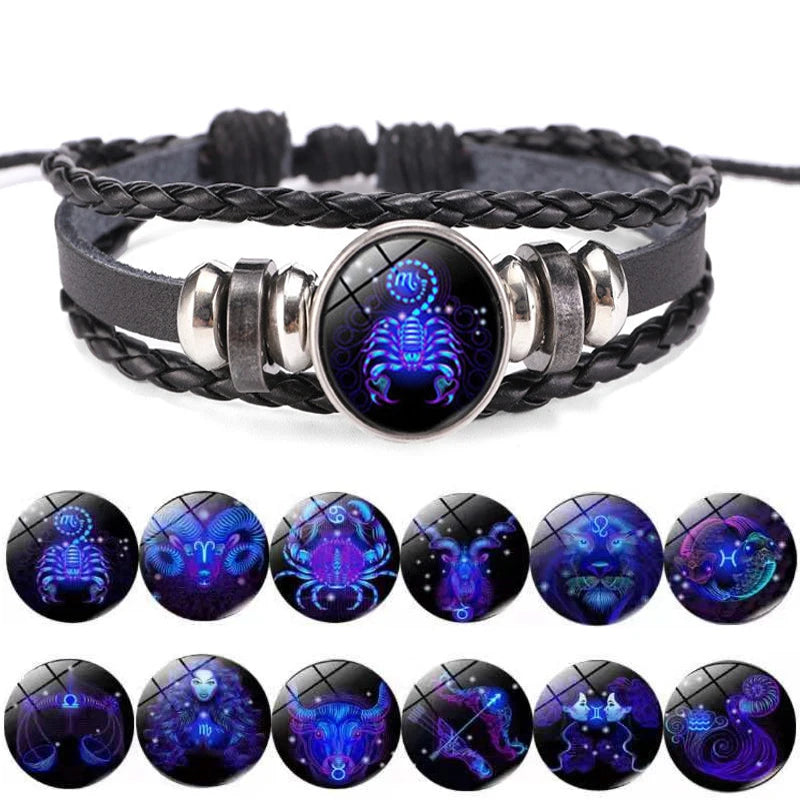 Unisex  Zodiac Luminous Bracelets