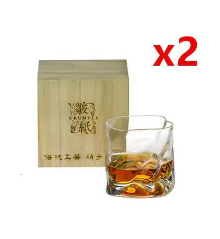 Crumple Japanese Whiskey Glass