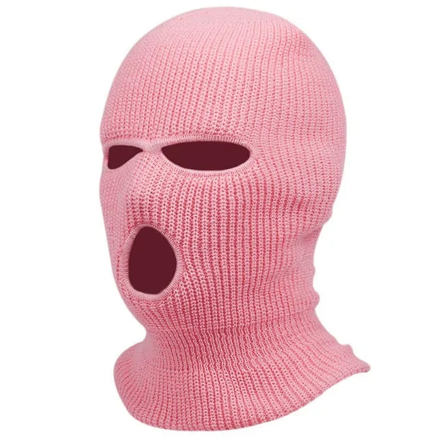 1Pc Embroidery Balaclava Face Mask 3-Hole