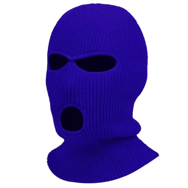 1Pc Embroidery Balaclava Face Mask 3-Hole