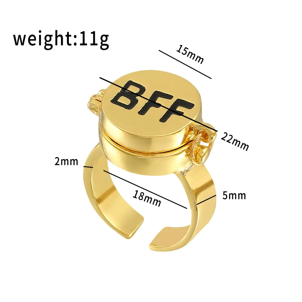 BFF Trendy Adjustable Rings