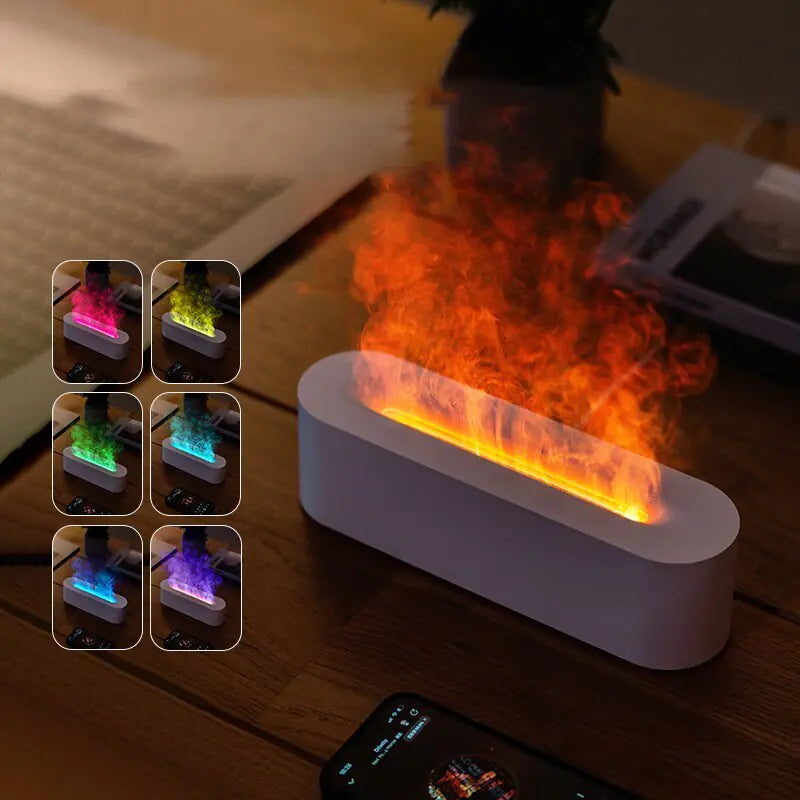 RGB Flame Aroma Desktop Diffuser