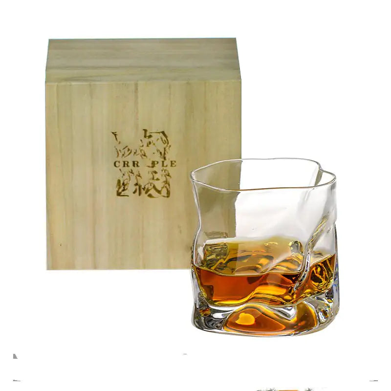 Crumple Japanese Whiskey Glass