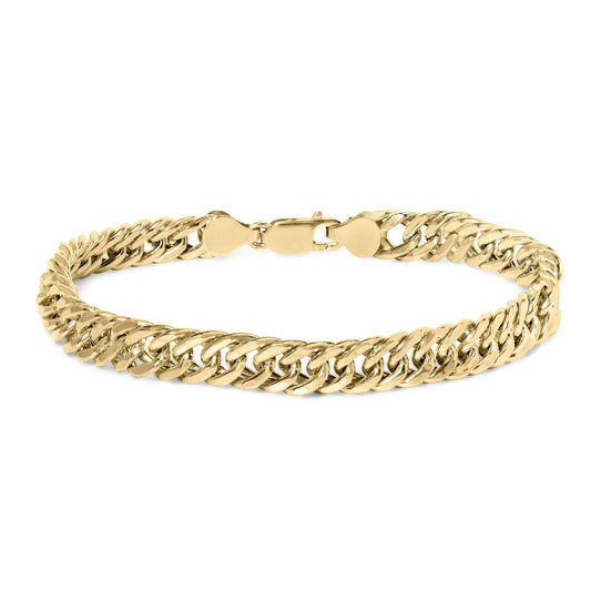 10K Yellow Gold Cuban Link Bracelet - 8.5 Inches BLL