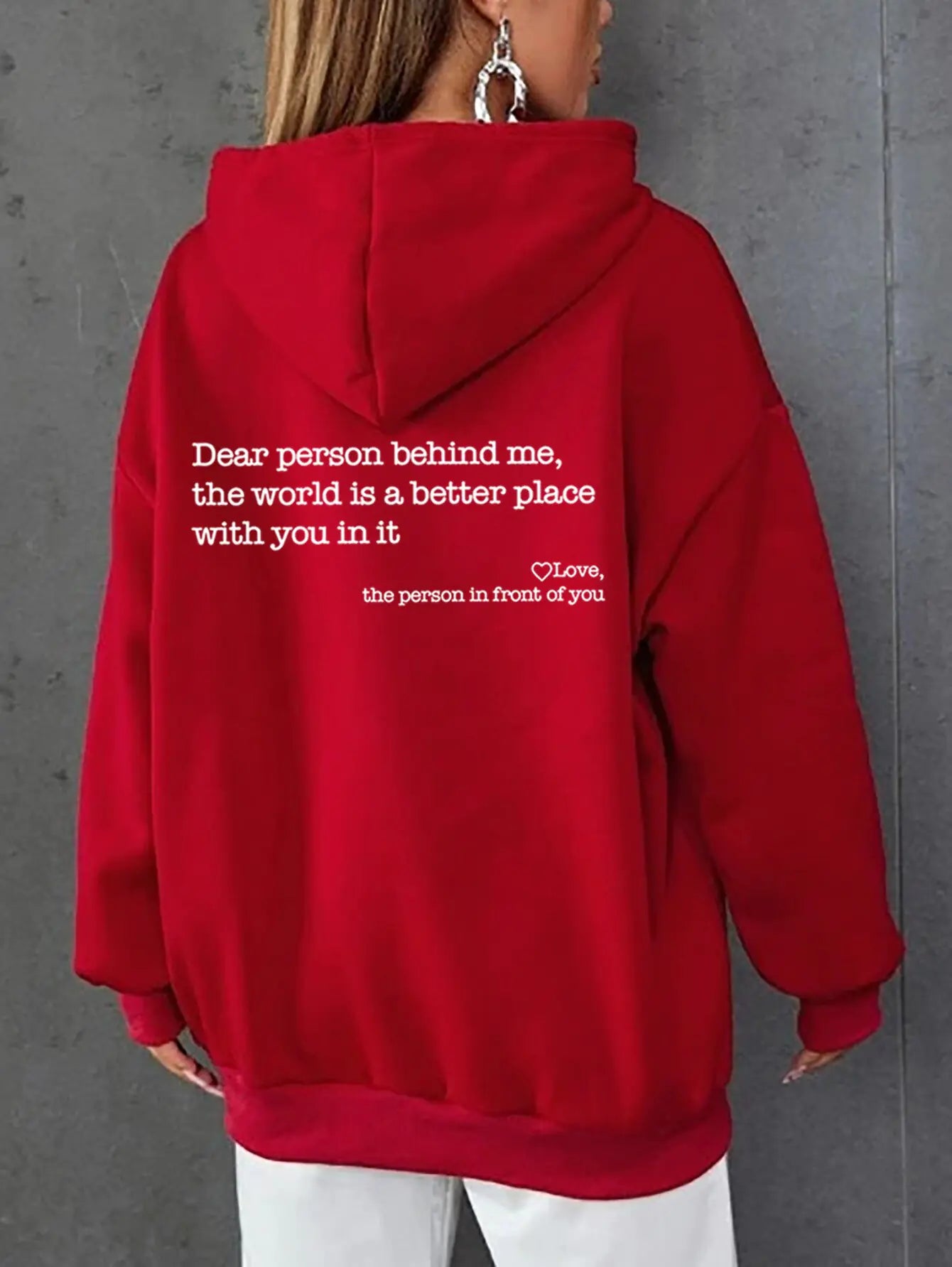 Dear Person Hoodie - Oversized Aesthetic