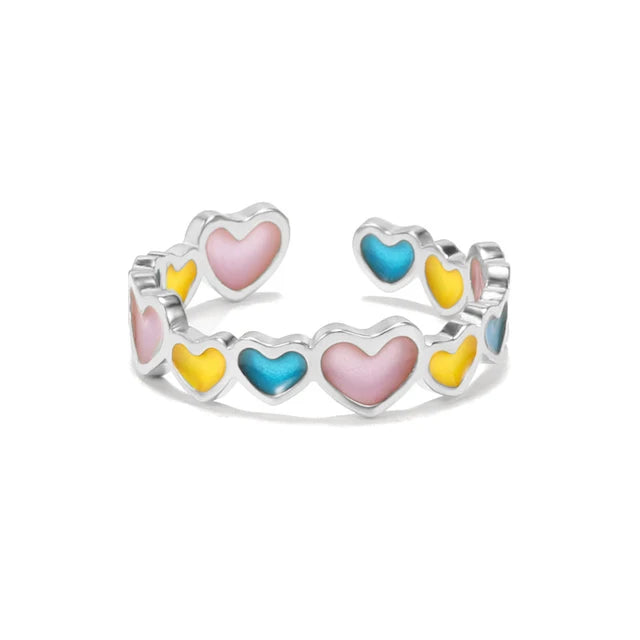 Luminous heart-shaped finger ring